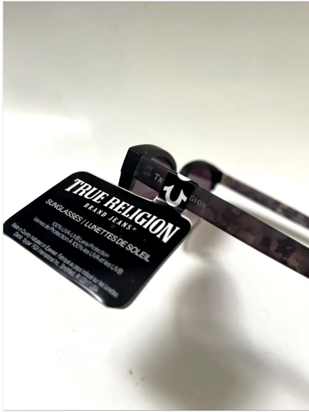 New TRUE RELIGION Classic Sunglasses Frosted Matte Tortoise Acetate